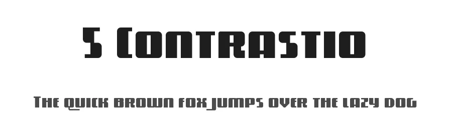 5 Contrastio by Winter Design Studio β Decorative Font