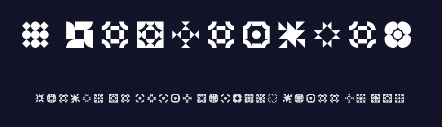 5 Geomedings by Winter Design Studio — Dingbats Font — thumbnail 2