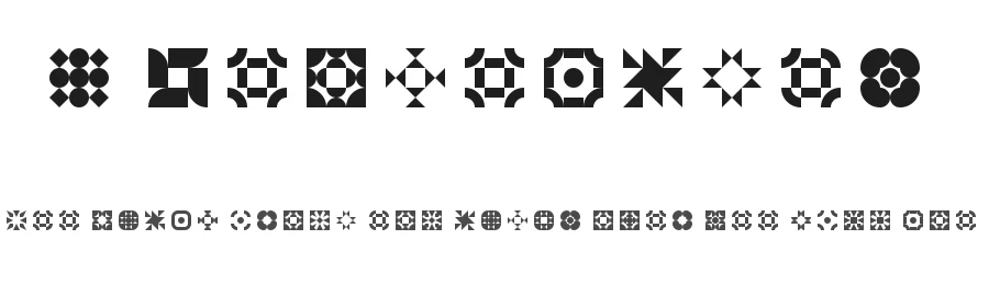 5 Geomedings by Winter Design Studio — Dingbats Font