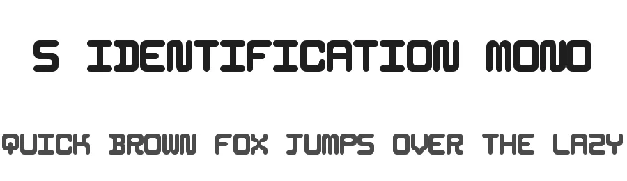 5 Identification Mono by Winter Design Studio — Sans Serif Font
