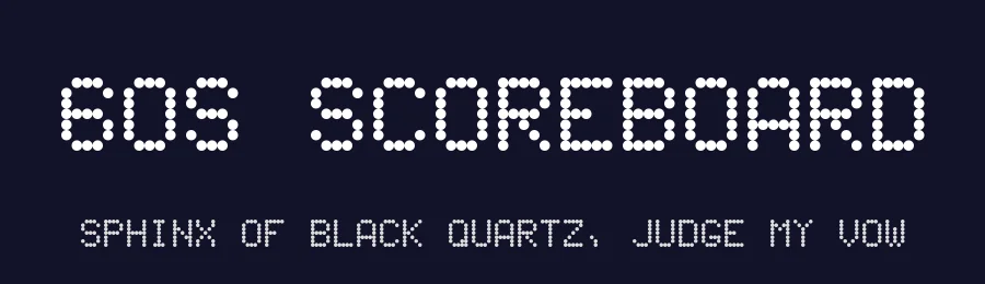 60s Scoreboard by John Isles — Display Font — thumbnail 2