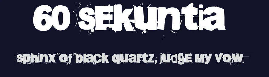 60 Sekuntia by Juha Korhonen — Decorative Font — thumbnail 2