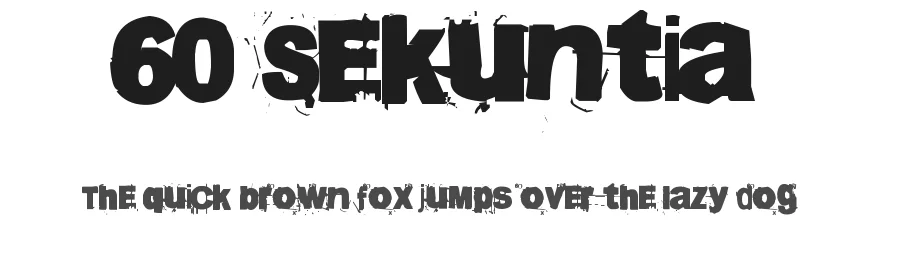 60 Sekuntia by Juha Korhonen — Decorative Font
