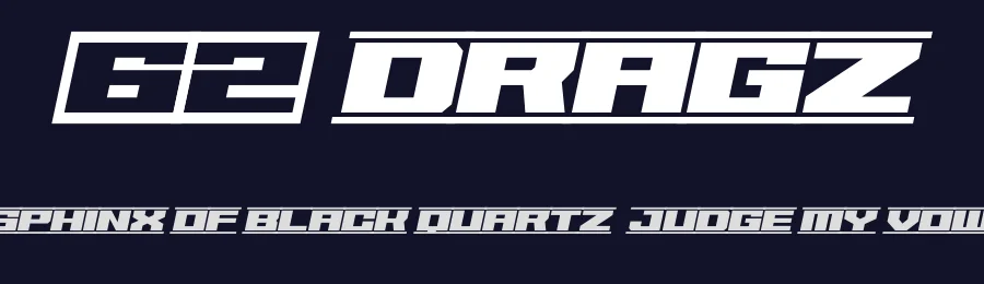 62 Dragz by Youssef Habchi — Display Font — thumbnail 2