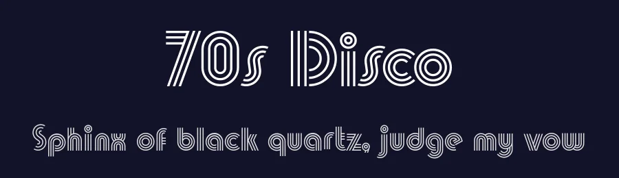 70s Disco by Galdino Otten Fonts — Decorative Font — thumbnail 2