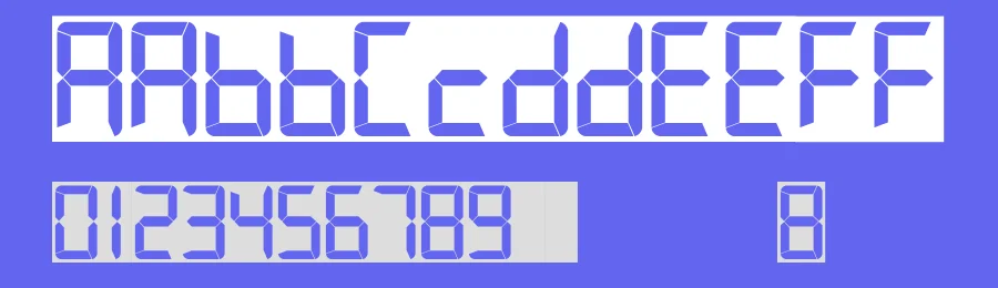 7 LED by philing.net — Display Font — thumbnail 3