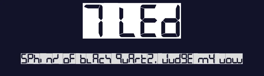 7 LED by philing.net — Display Font — thumbnail 2