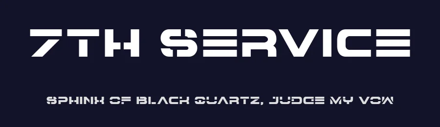 7th Service by Iconian Fonts — Display Font — thumbnail 2