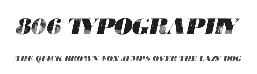 806 Typography
