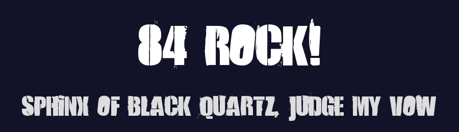 84 Rock! by Jonathan Paquette — Decorative Font — thumbnail 2