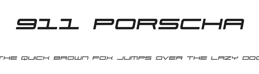 911 Porscha by Iconian Fonts โ Display Font