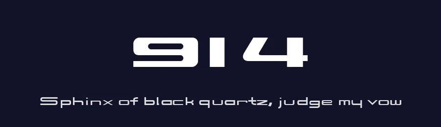 914 by "E.V." Norat II — Display Font — thumbnail 2