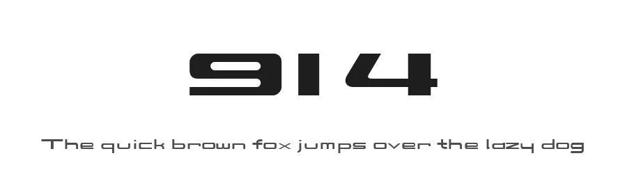 914 by "E.V." Norat II — Display Font