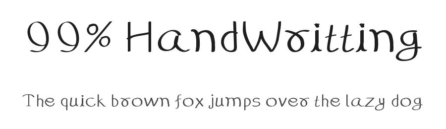 99% HandWritting