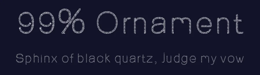 99% Ornament by Habib Shaikh — Decorative Font — thumbnail 2