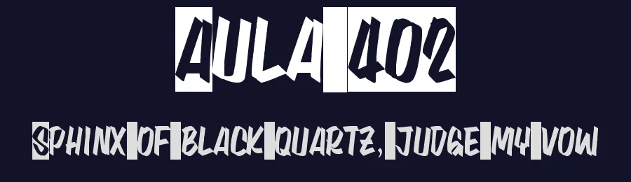 Aula 402 by Elias Durán — Decorative Font — thumbnail 2