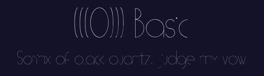 (((O))) Basic by Bichochos — Sans Serif Font — thumbnail 2