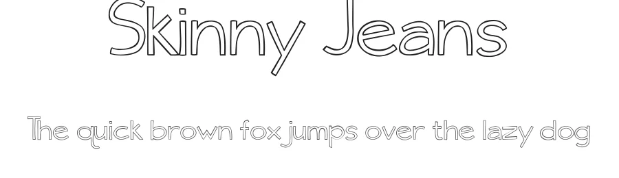 Skinny Jeans by Brittney Murphy Design — Decorative Font