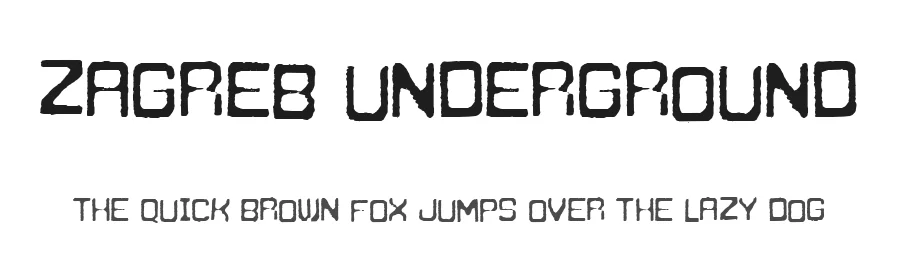 Zagreb Underground by Frederic — Decorative Font