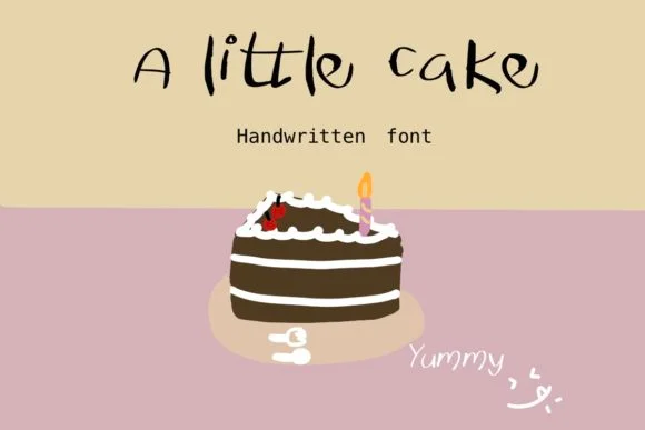 A Little Cake Font by Temtemdesign — Script Handwritten Font