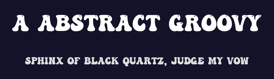 a Abstract Groovy by wepfont.com — Decorative Font — thumbnail 2
