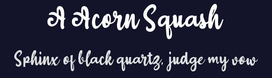 A Acorn Squash by wepfont.com — Script Handwritten Font — thumbnail 2
