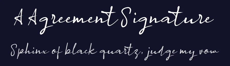 A Agreement Signature by wepfont.com — Script Handwritten Font — thumbnail 2