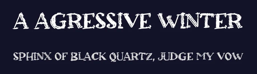 A Agressive Winter by wepfont.com — Decorative Font — thumbnail 2