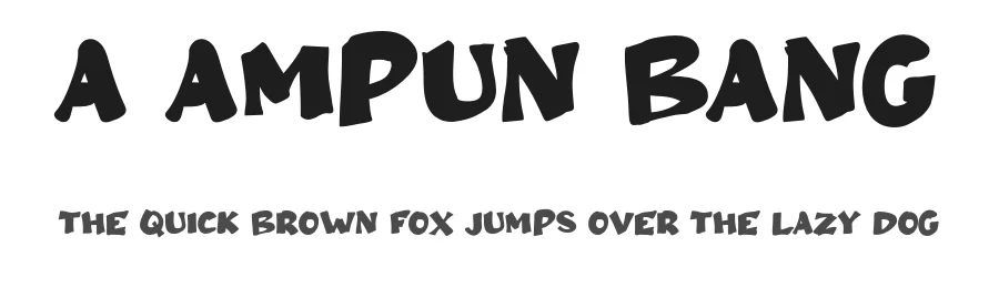A Ampun Bang by wepfont.com — Decorative Font