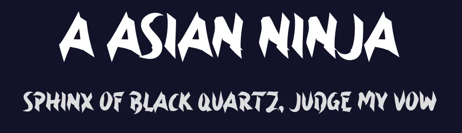 a Asian Ninja by wepfont.com — Decorative Font — thumbnail 2