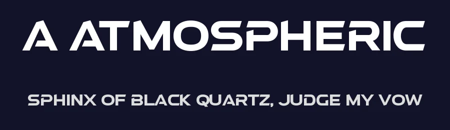 A Atmospheric by wepfont.com — Display Font — thumbnail 2