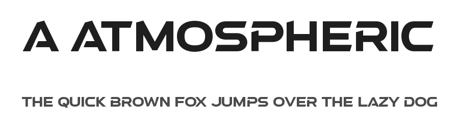 A Atmospheric by wepfont.com — Display Font