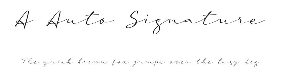 A Auto Signature
