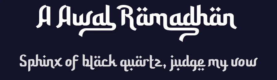 A Awal Ramadhan by wepfont.com — Decorative Font — thumbnail 2
