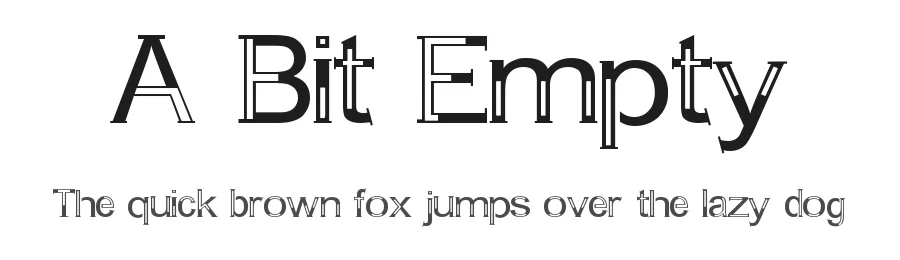 A Bit Empty