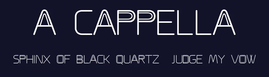 A Cappella by Lauren Gabriel — Decorative Font — thumbnail 2