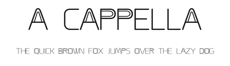 A Cappella by Lauren Gabriel — Decorative Font