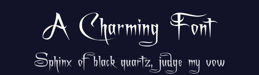 A Charming Font by GemFonts / Typotheticals — Blackletter Font — thumbnail 2