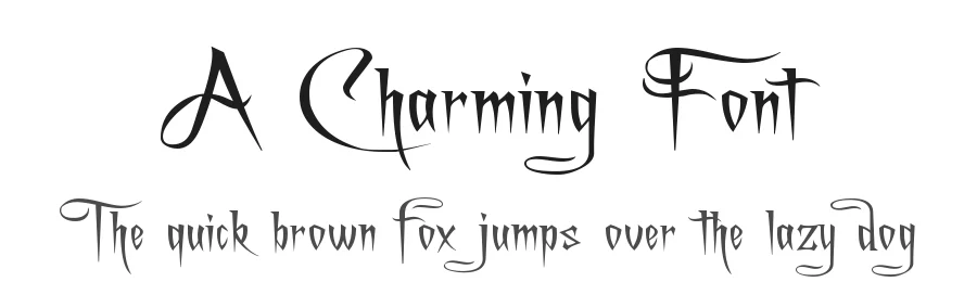 A Charming Font by GemFonts / Typotheticals — Blackletter Font