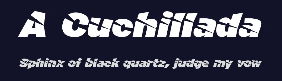 A Cuchillada by deFharo — Decorative Font — thumbnail 2