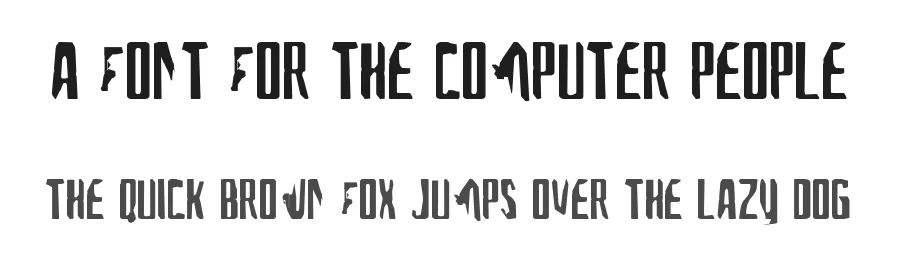 A font for the computer people