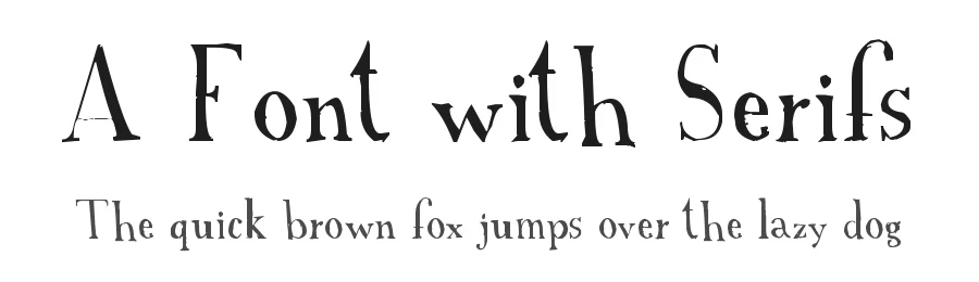 A Font with Serifs