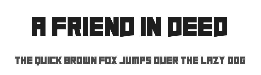 A Friend In Deed by Chequered Ink — Display Font