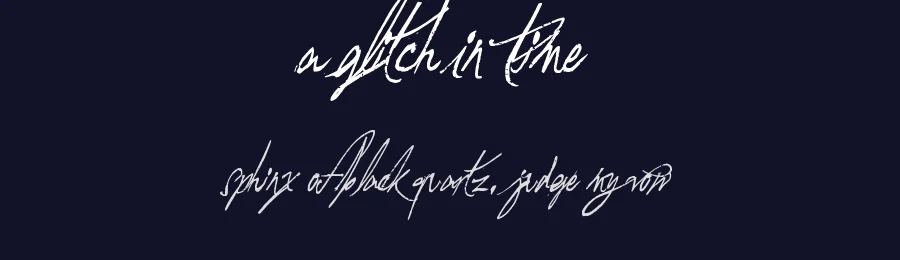 A Glitch In Time by Dirt2.com - SickCapital — Script Handwritten Font — thumbnail 2