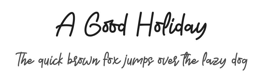 A Good Holiday
