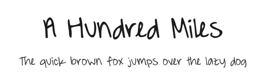 A Hundred Miles
