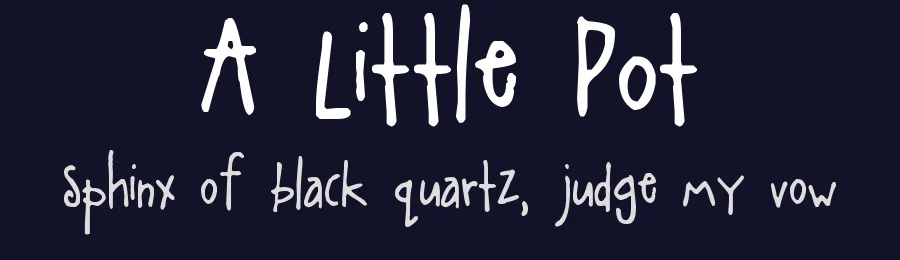 A Little Pot by ge0rgia — Script Handwritten Font — thumbnail 2