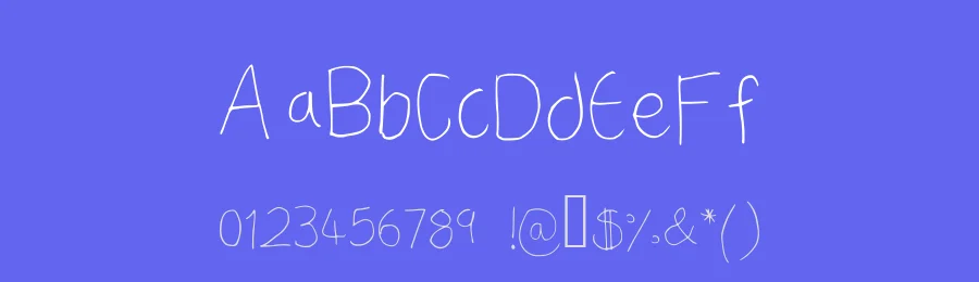 A Neatish Font by Nicola Williams — Script Handwritten Font — thumbnail 3