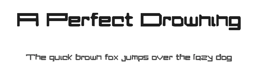 A Perfect Drowning by Mr.Fisk Fonts — Decorative Font