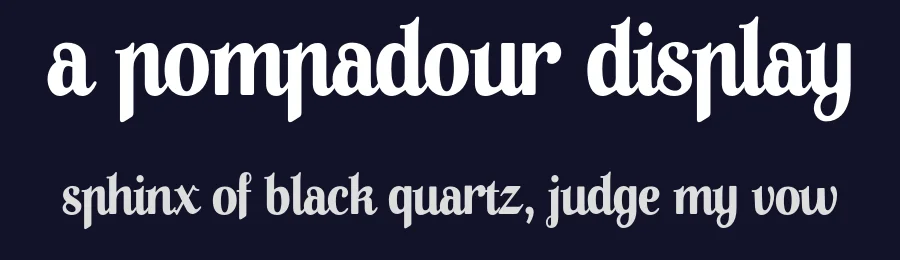 A Pompadour Display by Ana — Decorative Font — thumbnail 2